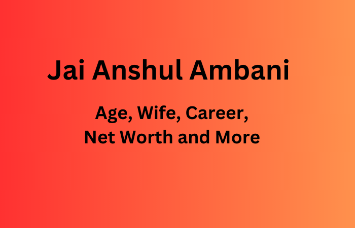 Jai Anshul Ambani